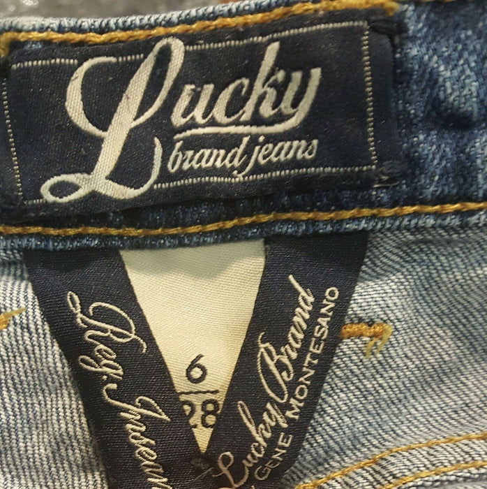 Lucky Brand Low Stretch Blue Jeans (Size: 6/28 x 31)