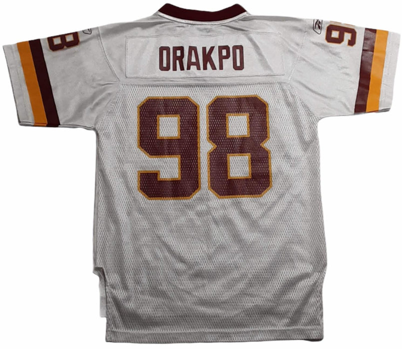 Washington Redskins Kids NFL On Field Reebok Orakpo #98 Jersey White (Size: M)