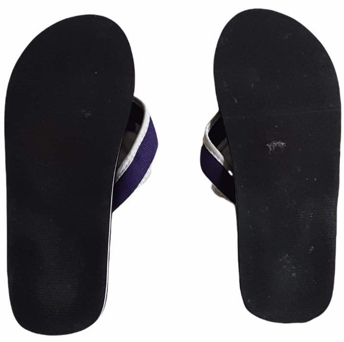 Baltimore Ravens Memory Foam Thong Flip Flops Black (Size: 11)