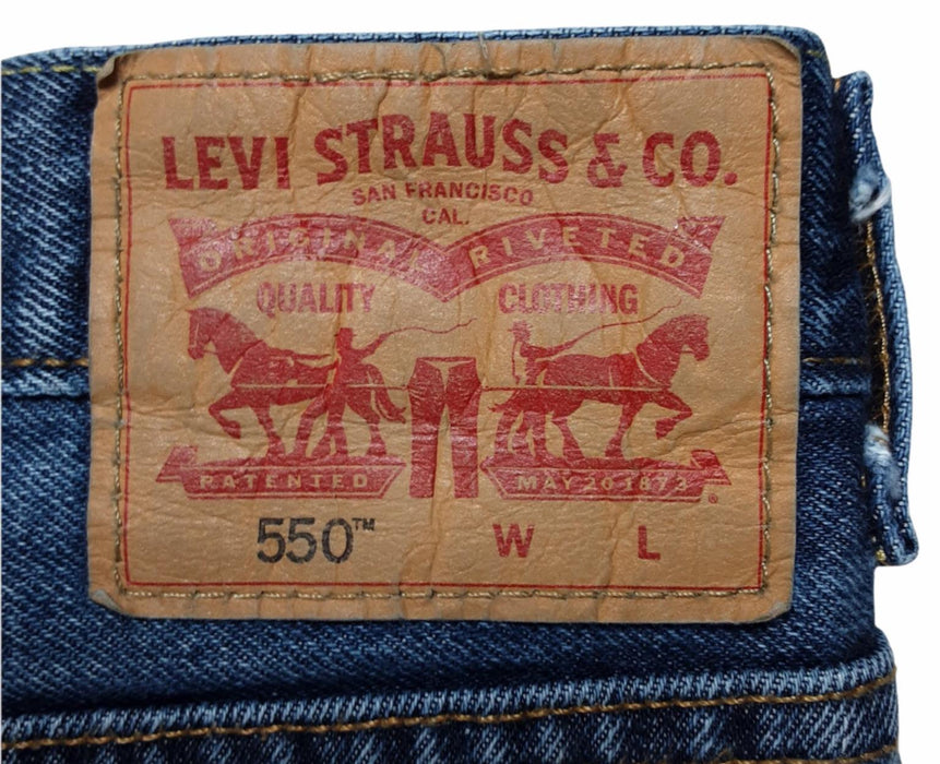 Levi's 550 Relaxed Fit Jeans Men's Dark Wash Blue (Size: 52 x 29) 5504886