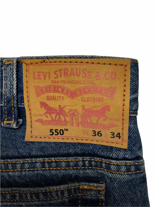 Levi's 550 Relaxed Fit Jeans Men's Med Wash Blue (Size: 36 x 34) 366040009