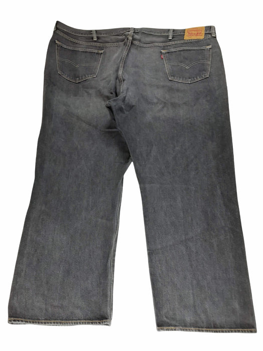 Levi's 501 Original Fit Button Fly Big Men Dark Wash Gray (Size: 54 x 30)