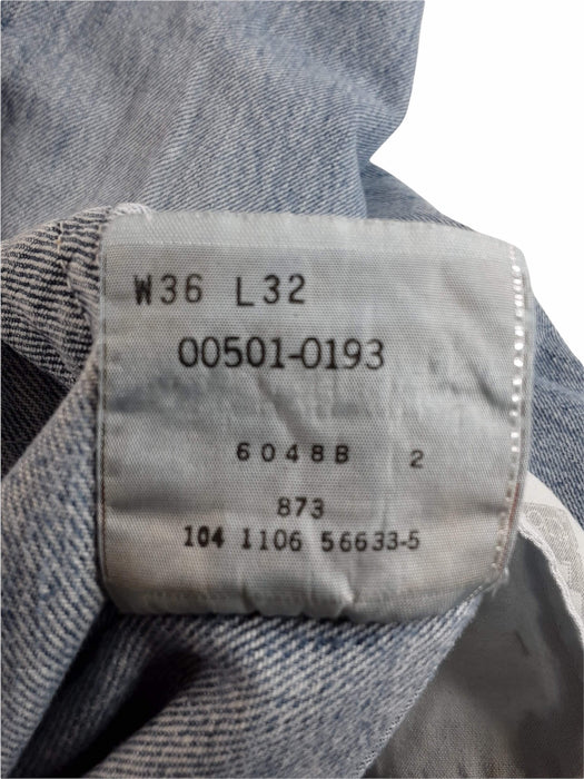 Levi's 501 Original Fit Button Fly Med Wash Blue Jeans (Sz: 36 x 31) 501-0193