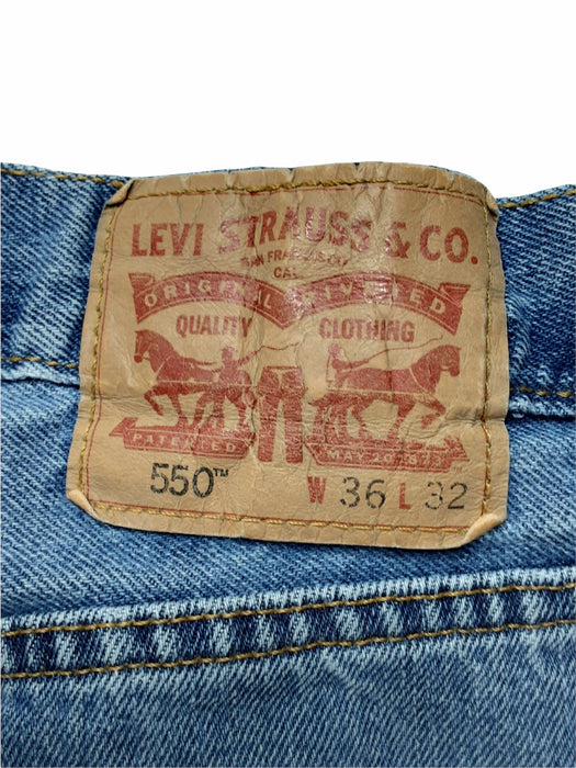 Levi's 550 Relaxed Fit Jeans Men's Med Wash Blue (Size: 36 x 31) 5504889