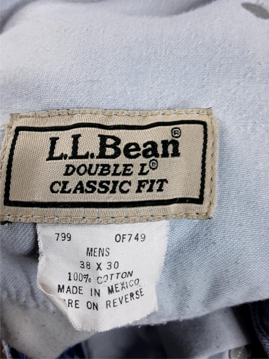 L.L Bean Double L Classic Fit Jeans Light Wash Blue (Size: 38 x 27)