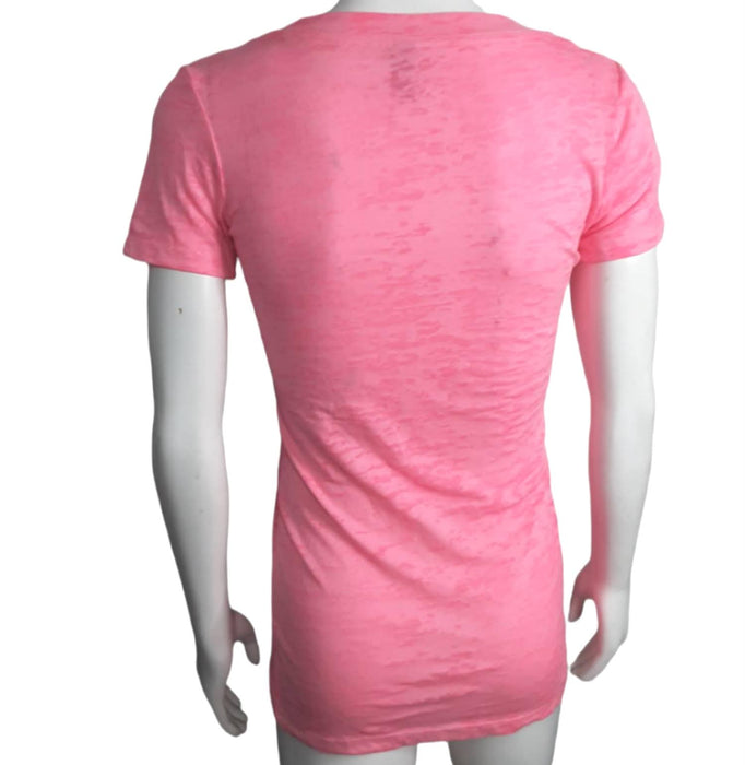 Next Level Women's Pink V-Neck "On The Weekends We Drink Hard Seltzers" Top