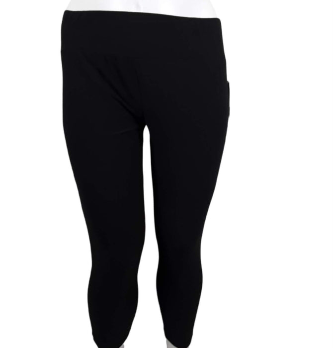 Satur Jaze Women's Black Soft Leggings (Size: 3X)