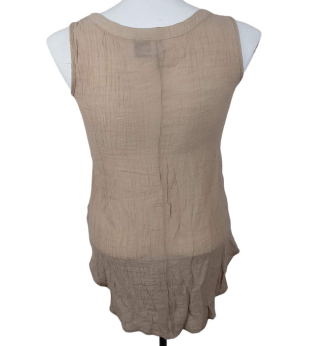 New Direction Women's Beige Scoop Neck Sleeveless Top (Size: M)