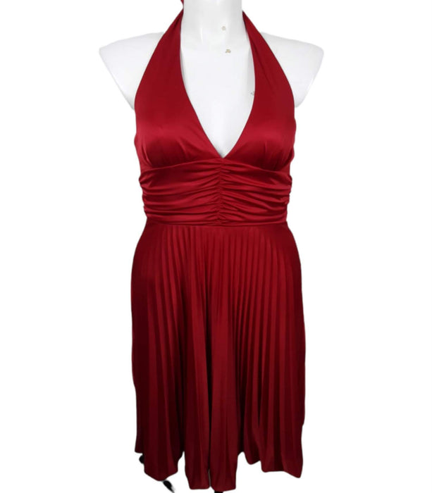 Betsy & Adam Women's Red Halter Dress (Size: 1X)