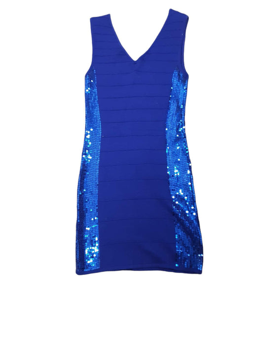 Arden B. Women's Blue Sleeveless Sleeveless Bodycon Sweater Dress (Size: M)