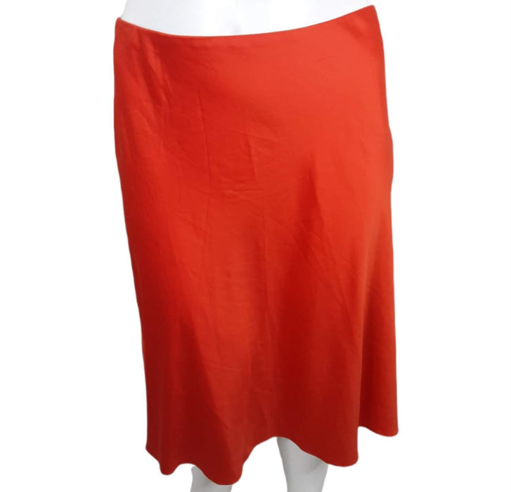 Express Women's Orange Light Zip Up Skirt Slip (Size: XL)