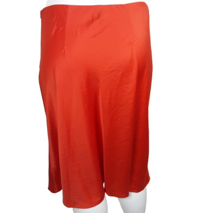 Express Women's Orange Light Zip Up Skirt Slip (Size: XL)