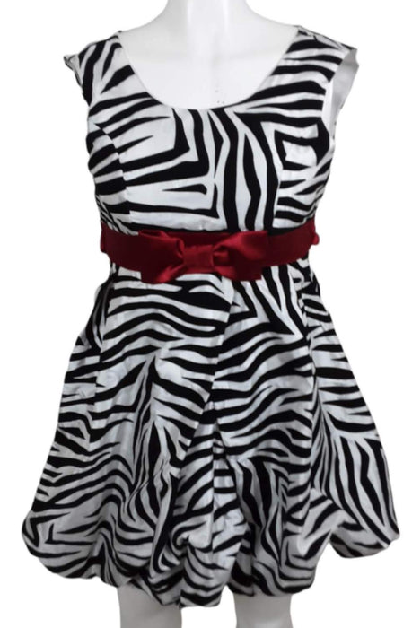 Speechless Girls Black/White Sleeveless Dress (Size: 14)