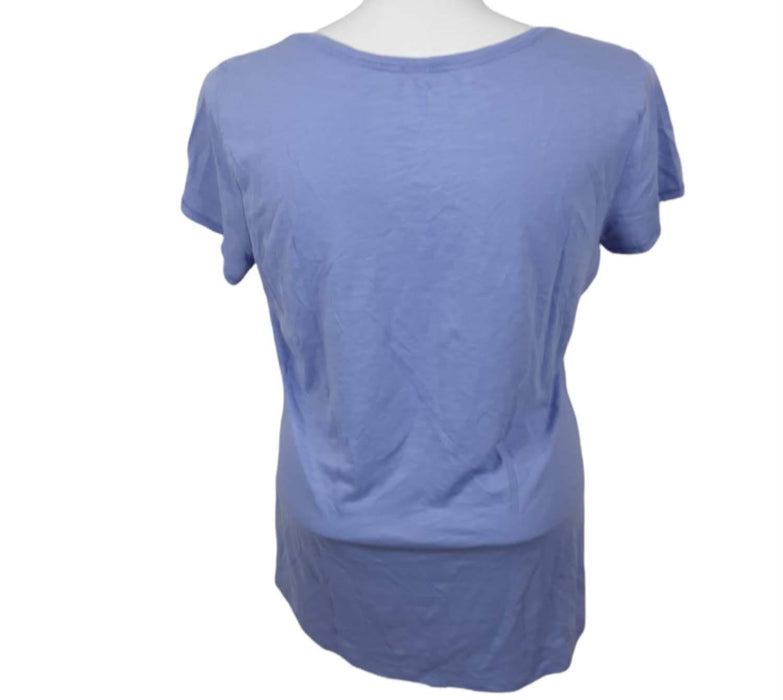 St. John Bay Women's Purple "Friday" Sleeve V-Neck Top