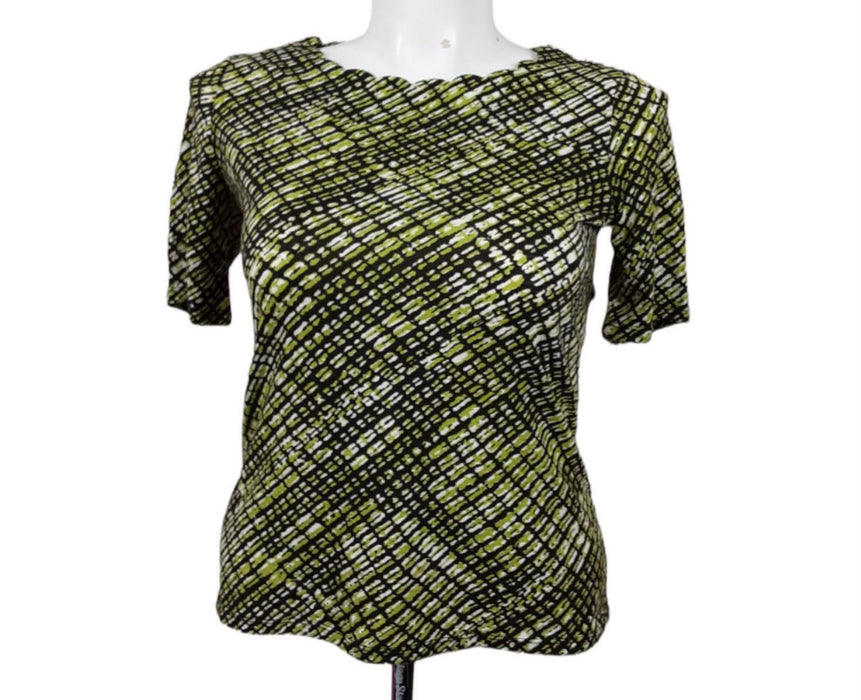 East 5th Women's Green Black Snake Top (Size: PS) 71440570430