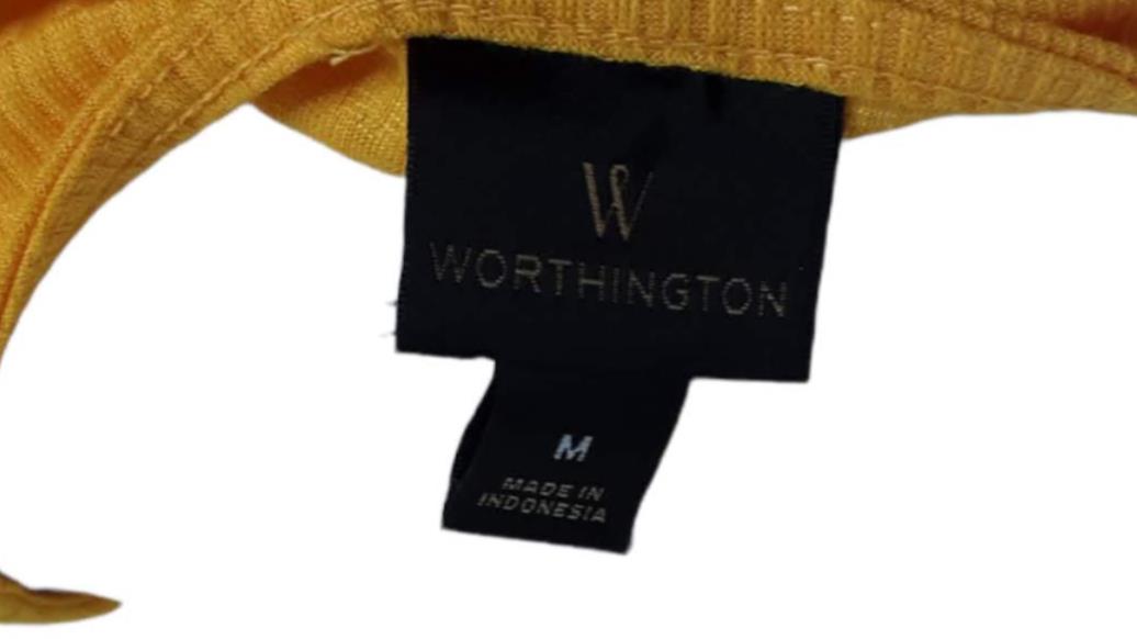 Worthington Women's California Gold V-Neck Wrap Top (Size: M) 83333770679