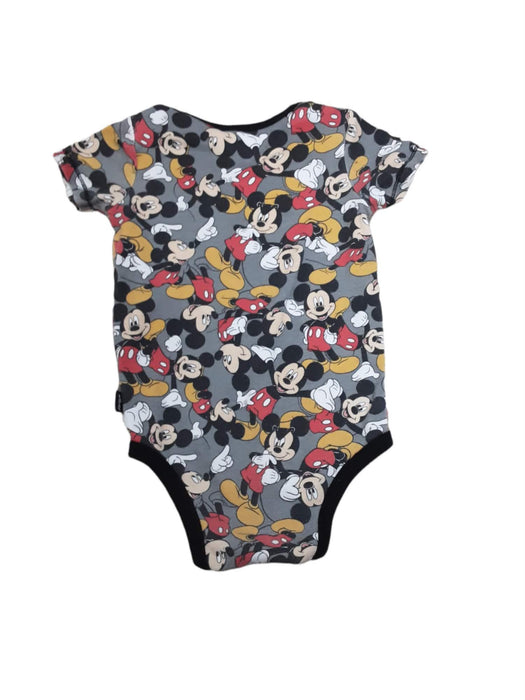 Disney Baby Boy's Gray Mickey Mouse One Piece (Size: 24M)