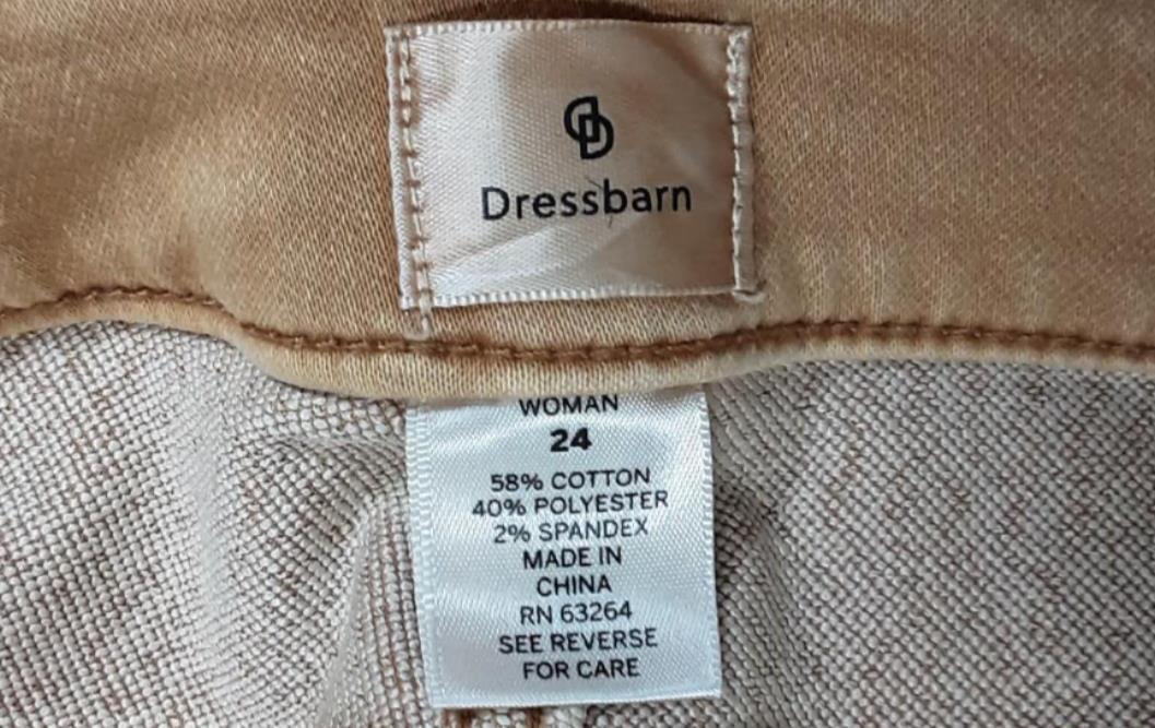 Dressbarn Women's Dust Brown Stretch Jeans (Size: 24)