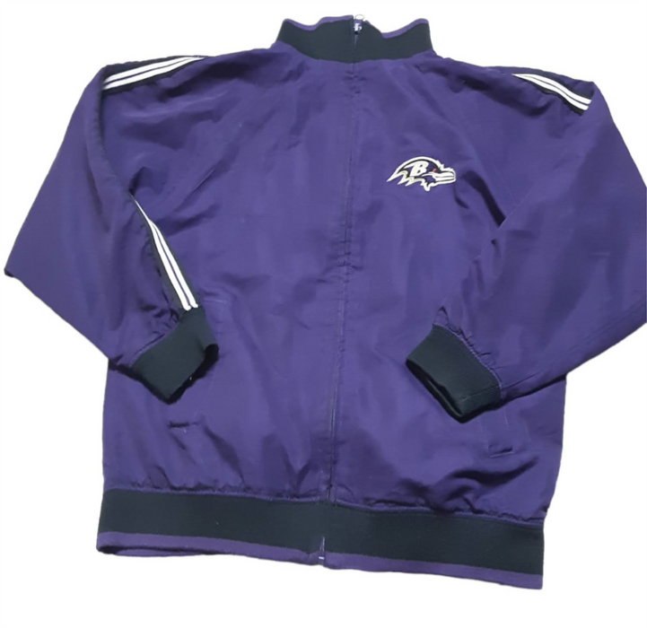 Baltimore Ravens NFL G-III Girls Fullzip Embroidered Logo Jacket Prple (Size: M)