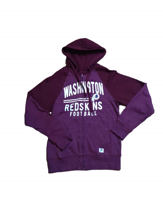 Washington Redskins NFL Team Apparel Women's Full Zip Hoodie Red (Size: Small)