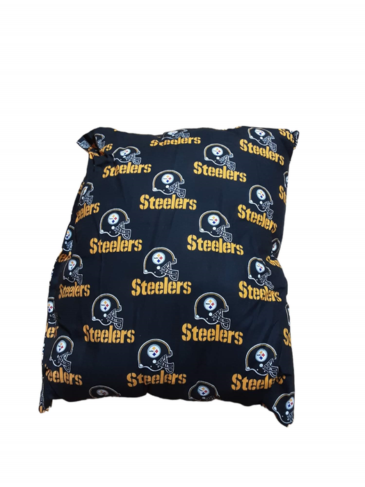 Pittsburgh Steelers NFL Throw Pillow Black (Size: 17 x 14)