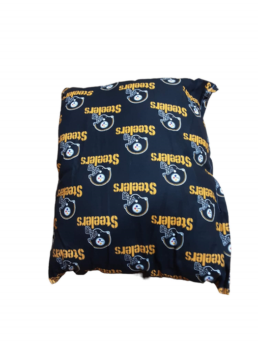 Pittsburgh Steelers NFL Throw Pillow Black (Size: 17 x 14)