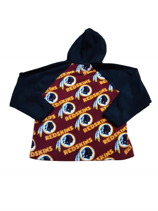 Washington Redskins NFL Handmade Hoodie Red/Black (Size: Large)