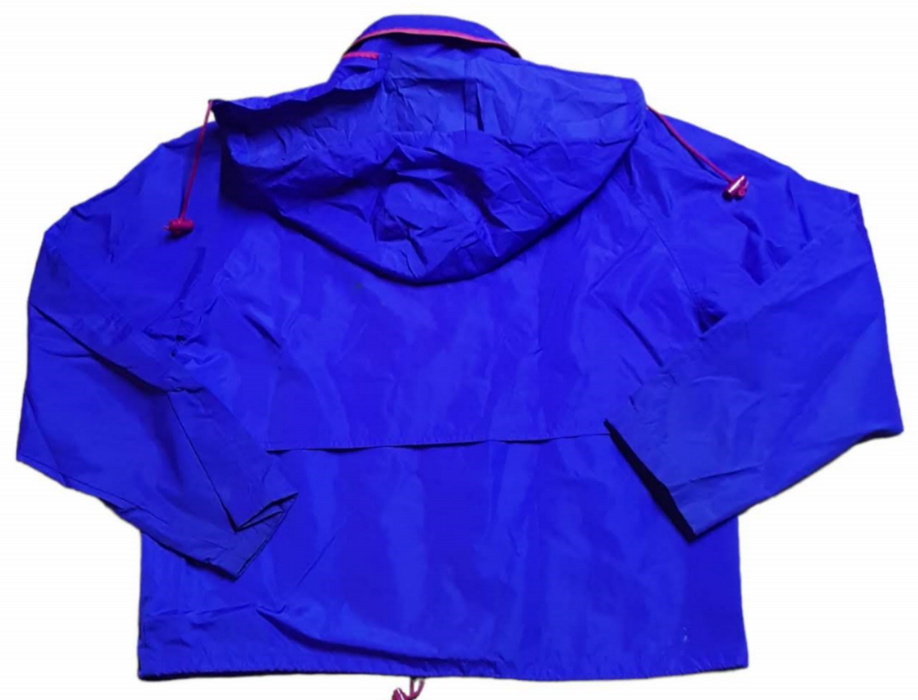 Woolrich Women's Vintage Windbreaker Full Zip Nylon Jacket Purple (Size: Med)