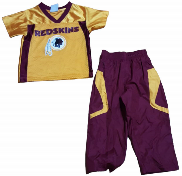 Washington Redskins NFL Team Apparel Kids 2-Piece Suit Red/Yellow (Size: 2T)