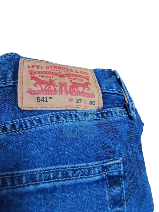 Levi's 541 Men's Athletic Flex Fit Palm Tree Jeans Blue (Size: 37 x 30) NWT!