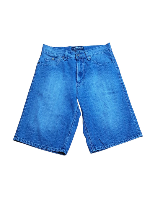 Ecko Unltd Men's Regular Fit Medium Wash Denim Shorts Blue (Size: 32 x 12)