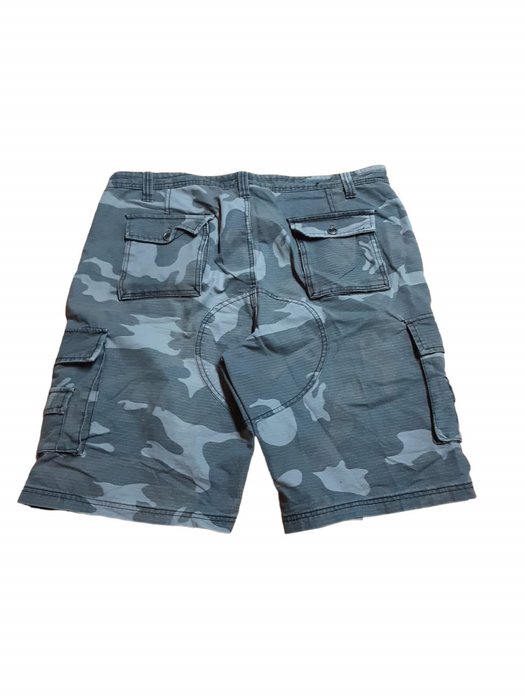 FootAction Men's Ripstop Camouflage Cargo Shorts Gray (Size: 38 x 12)