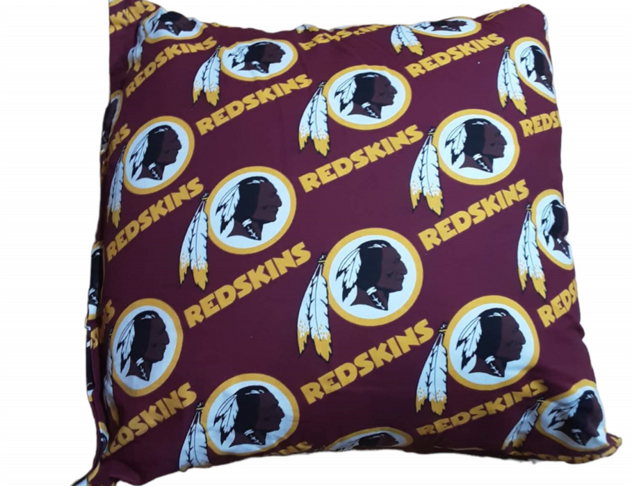 Washington Redskins NFL Handmade Decorative Pillow Red (Size: 17.5 x 18.5)