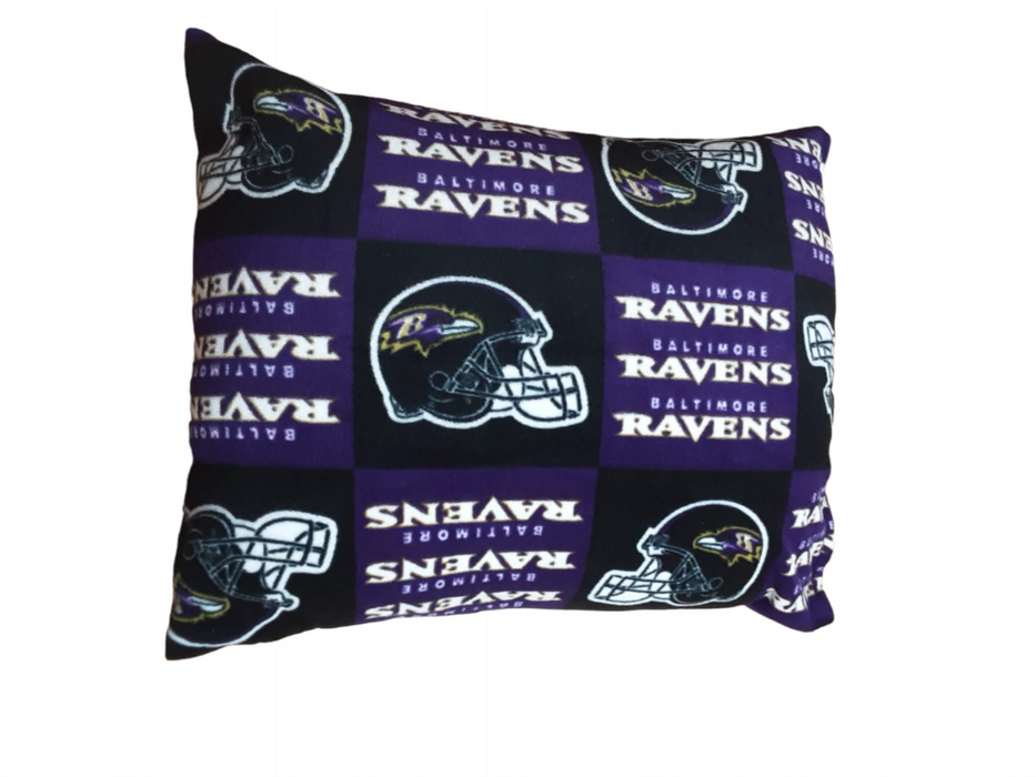 Baltimore Ravens NFL Fleece Large Throw Pillow Black (Size: 20 X 26)