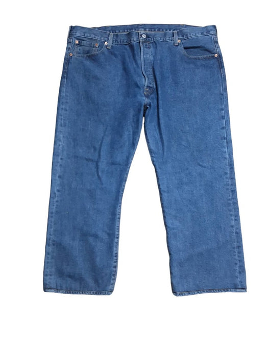 Levi's 501 Men's Original Fit Button Fly Jeans Blue (Big & Tall: 44 x 27)_