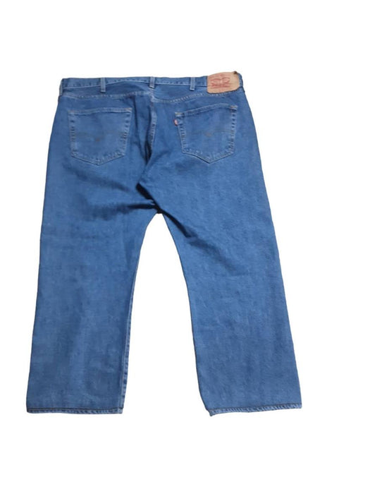 Levi's 501 Men's Original Fit Button Fly Jeans Blue (Big & Tall: 44 x 27)