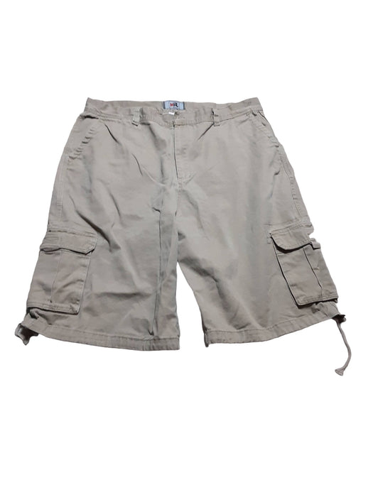 Hill Men's Heavy Cotton Regular Fit Cargo Shorts Beige (Big & Tall: 42 x 12)