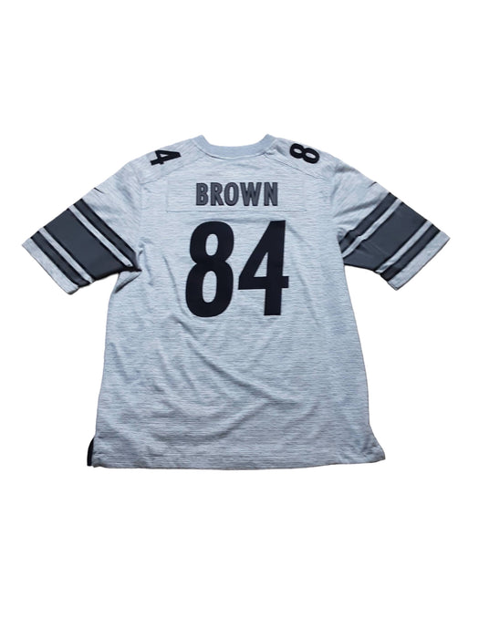 Pittsburgh Steelers NFL Nike #84 Brown Men's Stitch Jersey Gray (Size: Medium)