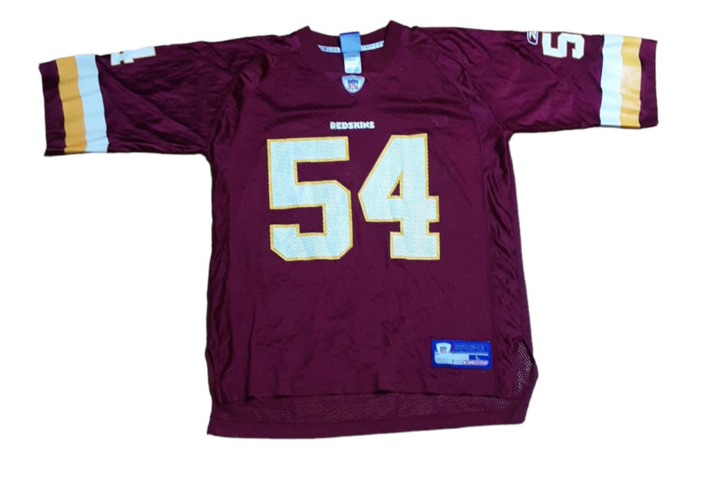 Washington Redskins NFL Men's Reebok #54 Trotter Jersey Red (Size: Large)