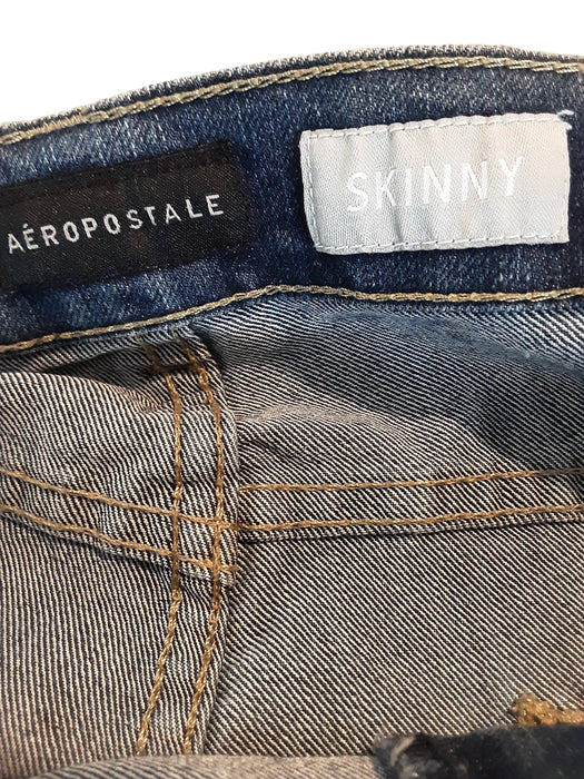 Aeropostale Men's Skinny Flex Fit Medium Wash Jeans Blue (Size: 40 x 30)