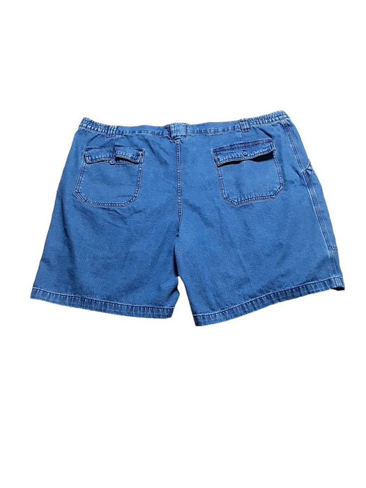 St. John's Bay Men's Denim Cargo Shorts Blue (Big & Tall: 52 x 9)