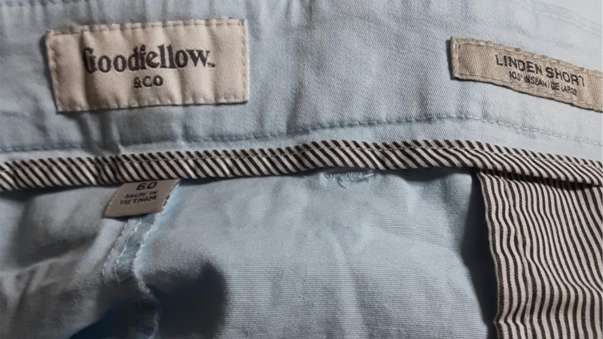 Goodfellow Big Men's 5 pocket Stretcth Linden Short L.Blue (Size: 60 x 10.5)NWOT