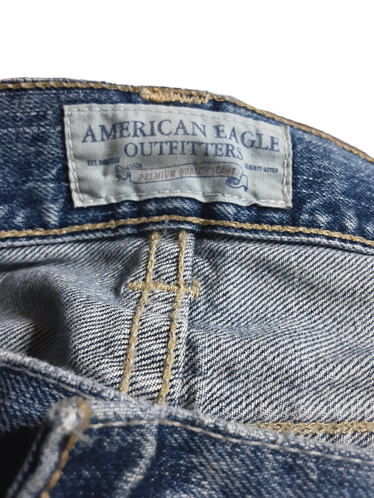 American Eagle Men's Original Straight Jeans Blue (Size: 40 x 32)