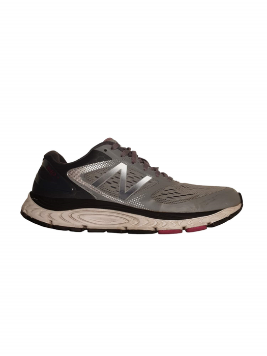 New Balance 840v4 Grey Pink Athletic Running Shoes Women's (Size: 10) W840GO4