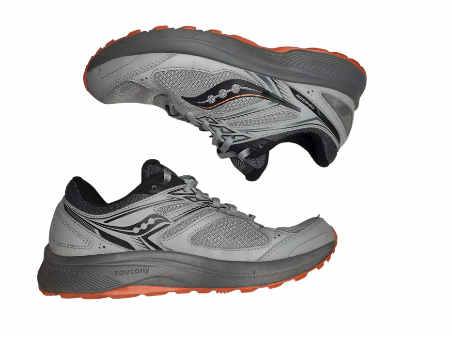 Saucony Cohesion TR14 Grey Orange Trail Running Shoes Men's (Size: 8.5) S20633-4