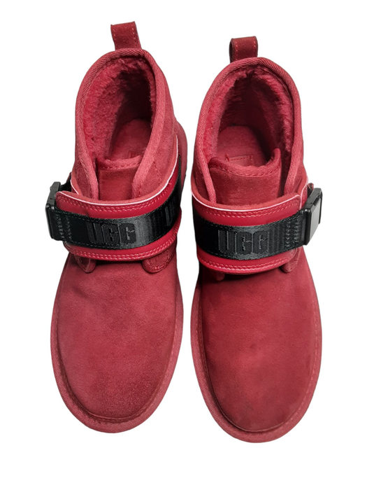 Ugg Neumel Snapback Red Black Ankle Boots Men's (Size: 9) 1118570