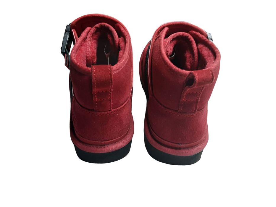 Ugg Neumel Snapback Red Black Ankle Boots Men's (Size: 9) 1118570