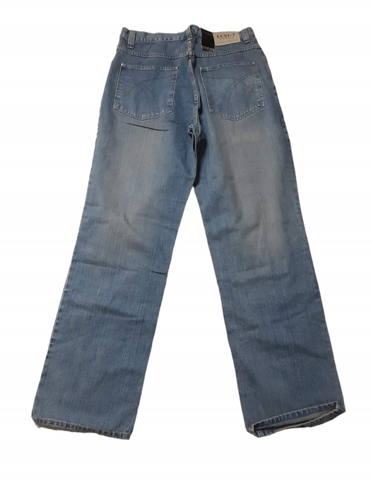 Luxe-T Men's Straight Fit Blue Jeans (Size: 36 X 34)