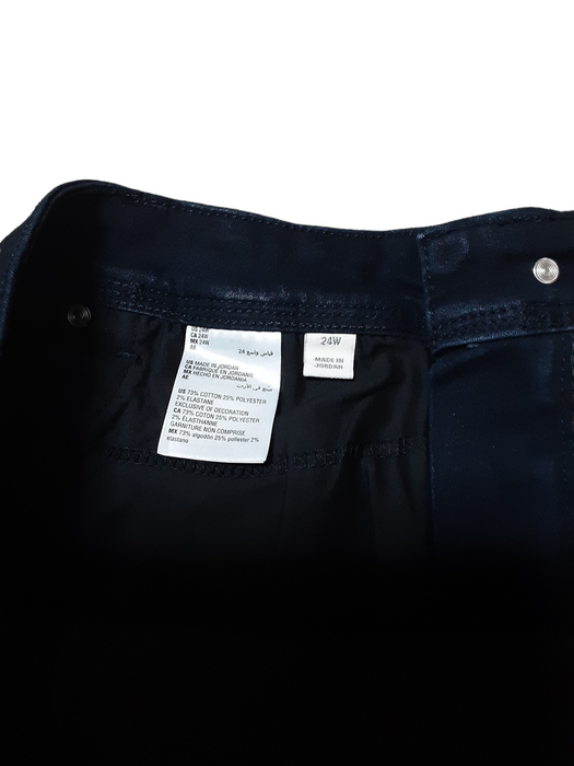 Style & Co. Women's Straight Fit Stretch Dark Blue Jeans (Plus Size: 24W)