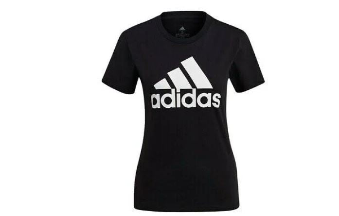 adidas Women's Essentials Performance Tee's Blk/Wht (Sz: XS,S,M,2XL) GL00722